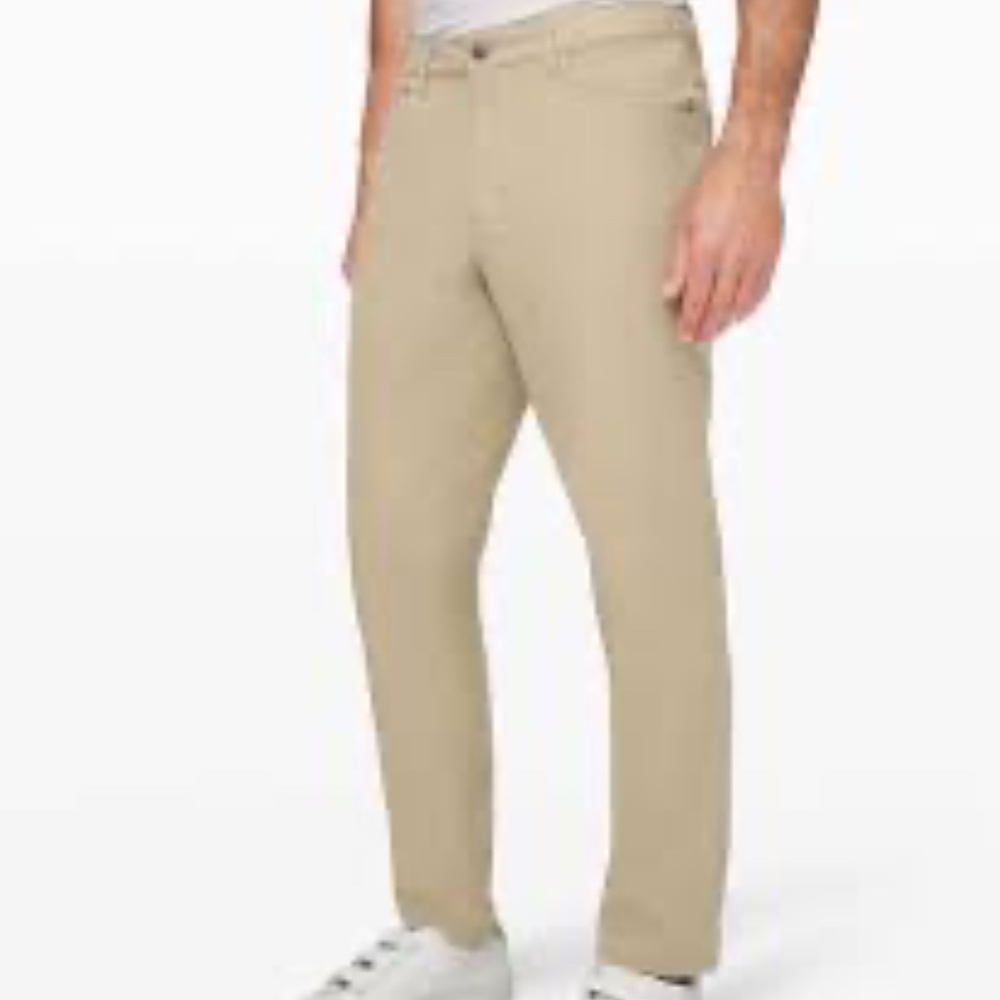 Lululemon ABC Pants Classic Men’s Size 32x33" Warpstreme Stretch Beige